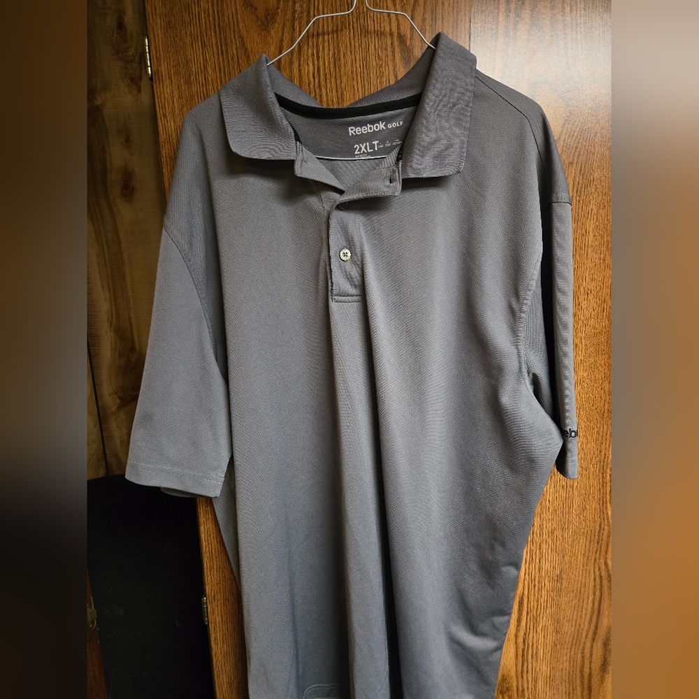 Reebok Men's Gray Polo Shirt
